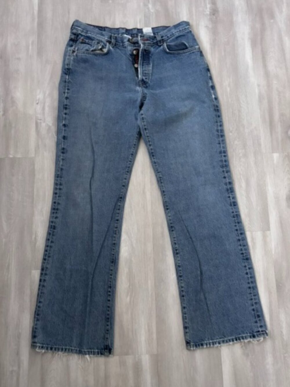 Vintage Y2K Lucky Brand Button Fly Bootcut Jeans - Size 16 100% Cotton